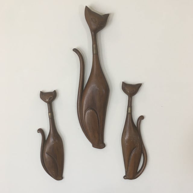 Vintage MidCentury Sexton Cats Wall Art Set of 3 Chairish