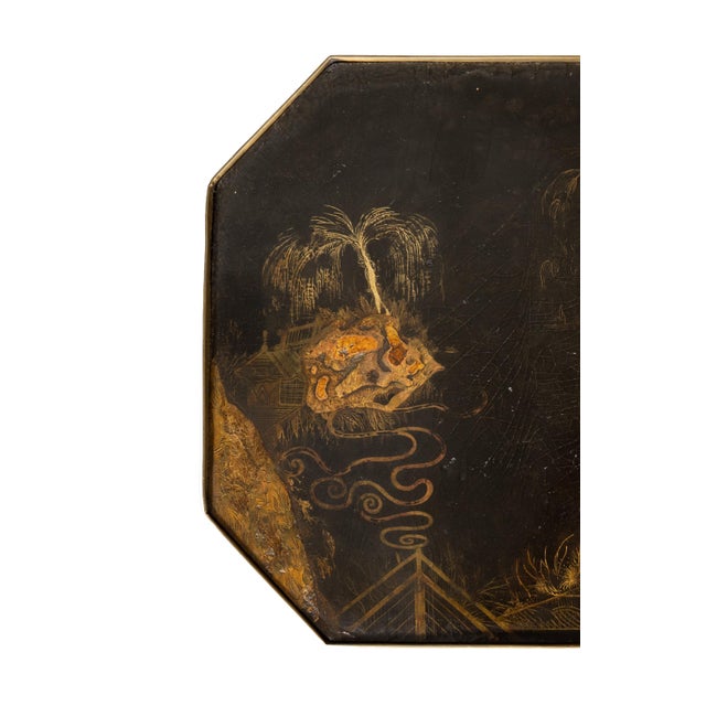 Regency Mahogany and Japanned Candlestand For Sale In Boston - Image 6 of 7