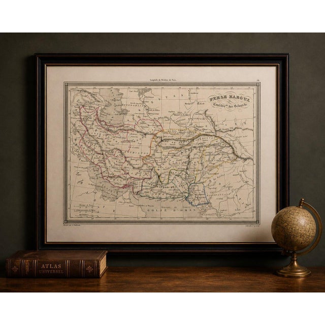 Antique Persia Map, Iran Afghanistan & Central Asia, The Great Game Era, c.1850 A finely detailed and historically rich...