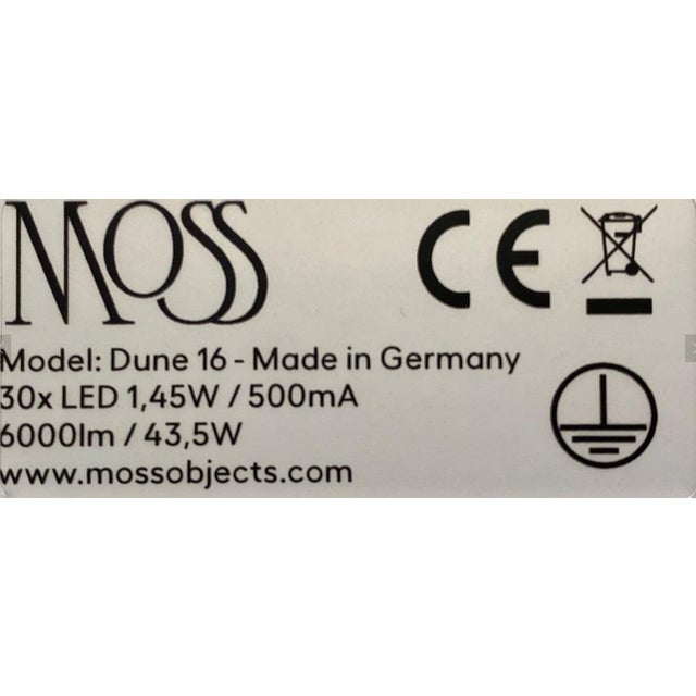 Brown Dune 16 Curve Chandelier with Shades in Dark Bronze Metallic Tone by Daniel Becker for Moss Objects For Sale - Image 8 of 9