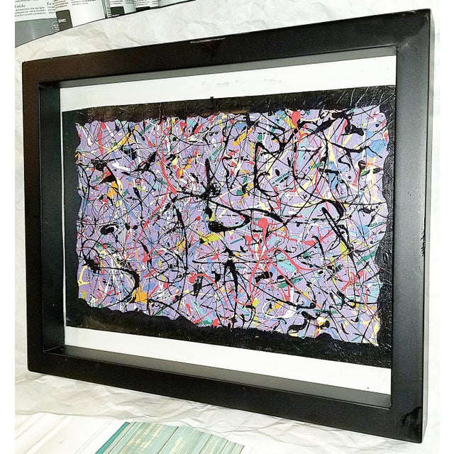 Abstract Original Abstract Expressionist Acrylic Painting on Canvas by Mimmo Amelio For Sale - Image 3 of 7