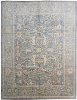 Hand Knotted Oushak Rug. 08'06" X 10'0"