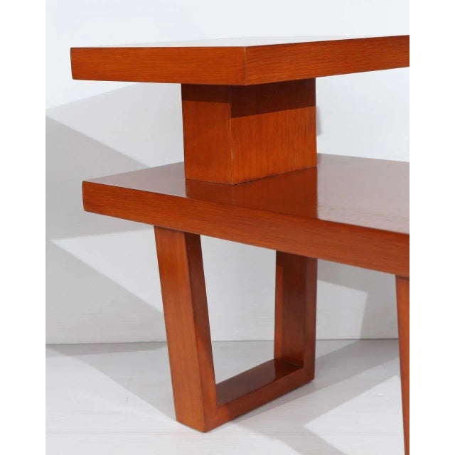 1950s Sleek Pair of Telephone Tables For Sale - Image 4 of 10