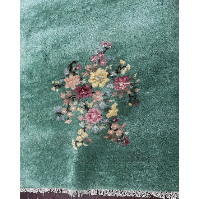 Antique Art Deco Chinese Rug, 3'1" X 5; For Sale In Chicago - Image 6 of 9