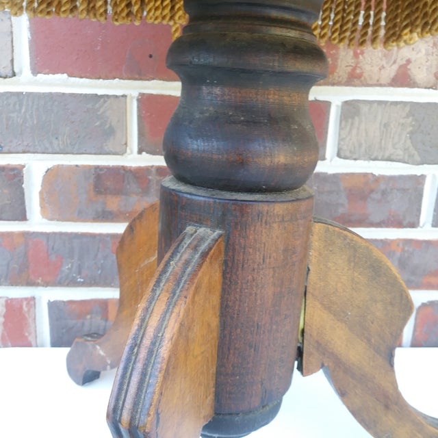 Antique Victorian Tonk Piano or Organ Stool Chicago & New York For Sale - Image 6 of 17