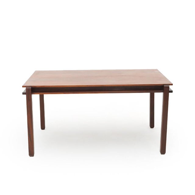 Italian manufacturing table produced in the 1960s. Conceded wooden top. Sagomed solid wood legs. Excellent general...