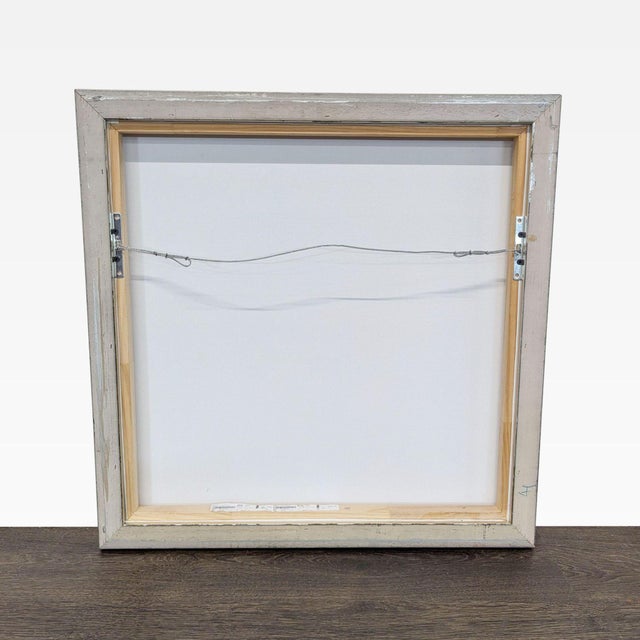 Contemporary minimalist canvas artwork titled Morning Fog III. Features a soft monochromatic landscape in layered gray...