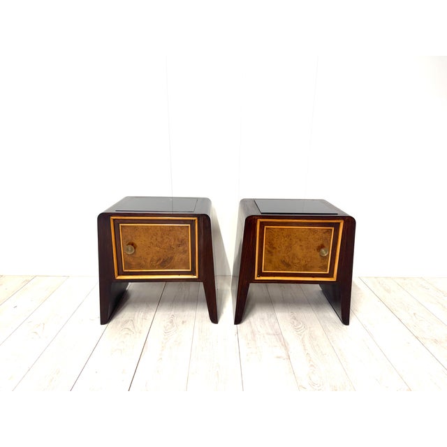 Bedside Tables in the style of to Paolo Buffa, 1950s, Set of 2 For Sale - Image 6 of 16