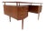 Danish Teak Executive Floating-Top Desk, 1960s For Sale