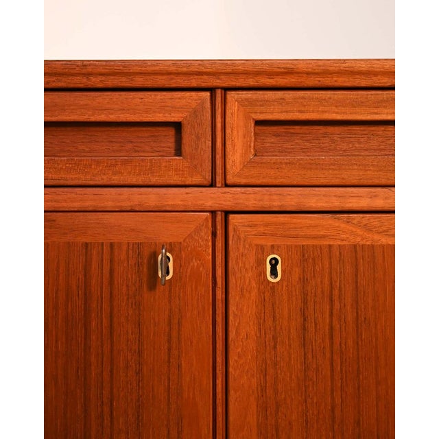 Scandinavian Teak Sideboard with Sculptural Drawers, 1950s For Sale - Image 11 of 13