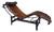 LC4 Chaise Lounge in Cowhide Leather and Black Steel by Le Corbusier, Perriand & Jeanneret for Cassina, 1970s For Sale