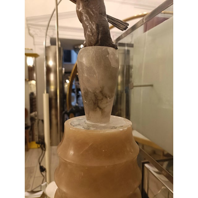 Metal Alabaster Vase by Annibale Oste, Italy, 2009 For Sale - Image 7 of 9