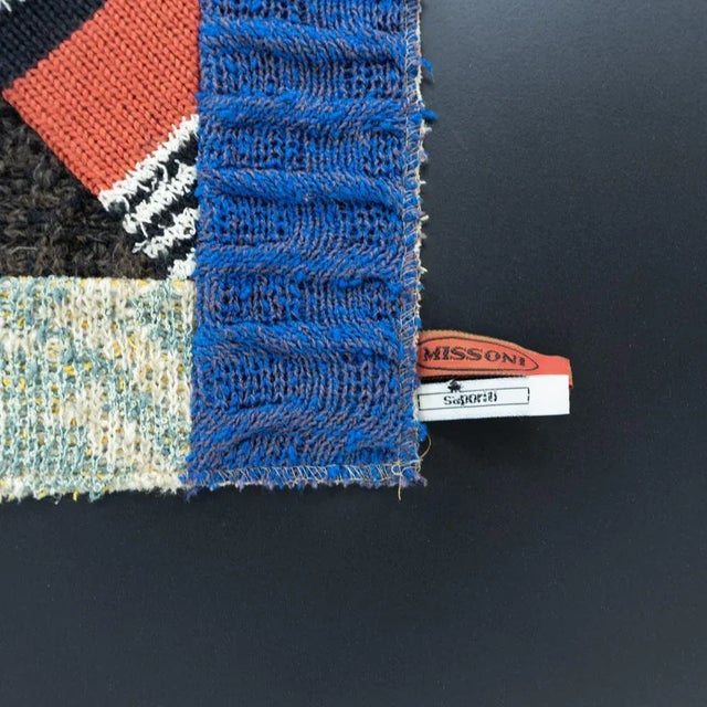 Black Italian Tapestry from Missoni, 1980s For Sale - Image 8 of 9