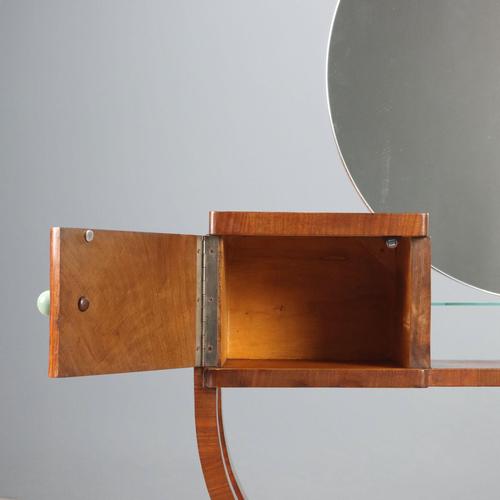 Art Deco Dressing Table Veneered in Walnut Pedule For Sale - Image 5 of 12
