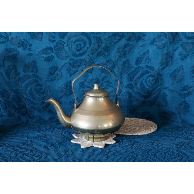 1970s Mid-Century Modern Brass Teapot For Sale - Image 10 of 10