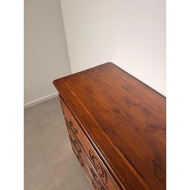 Antique Three-Drawer Chest of Drawers in Oak For Sale - Image 6 of 8