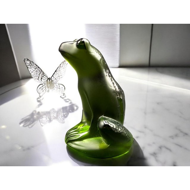 【美品】LALIQUE ラリック カエル 蛙 クリスタルガラス フィギュリン 美品】LALIQUE ラリック カエル 蛙 クリスタルガラス フィギュリン