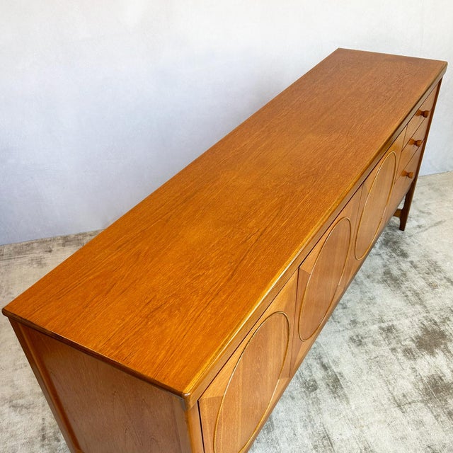 Teak Circles Sideboard from Nathan, 1960s For Sale - Image 11 of 15