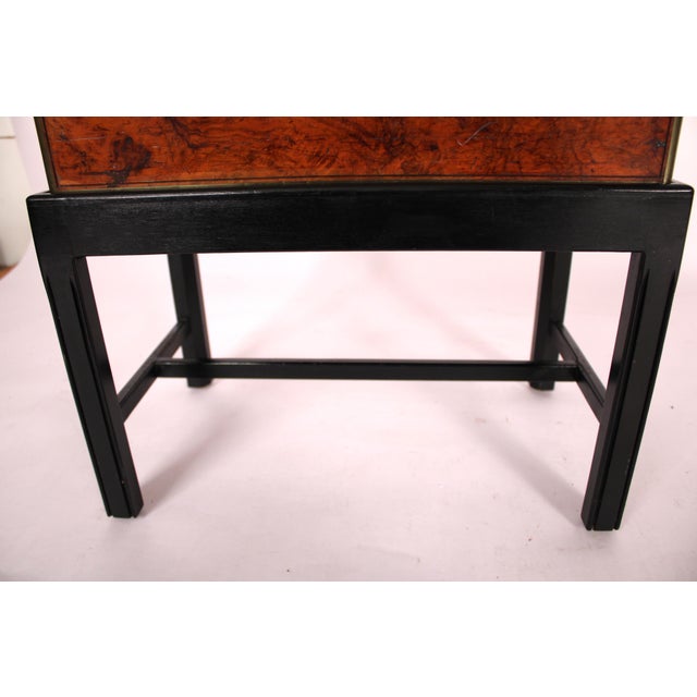 Burl Walnut and Walnut Writing Slope on Stand For Sale - Image 10 of 12