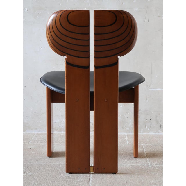 Artona Series Africa Dining Chairs by Afra and Tobia Scarpa for Maxalto, 1980s, Set of 4 For Sale - Image 9 of 11
