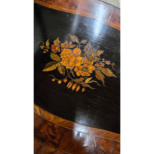 Antique Napoleon III Three Tier Stand With Marquetry For Sale In New York - Image 6 of 12