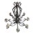 Vintage Wrought Iron Chandelier - 8 Light Gothic/Spanish Revival Style For Sale