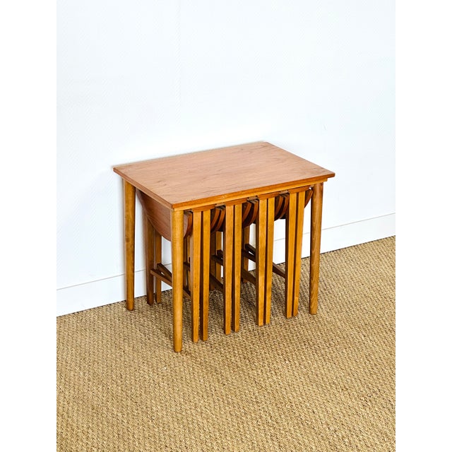 Vintage Scandinavian Nesting Tables, 1960, Set of 5 For Sale - Image 13 of 13
