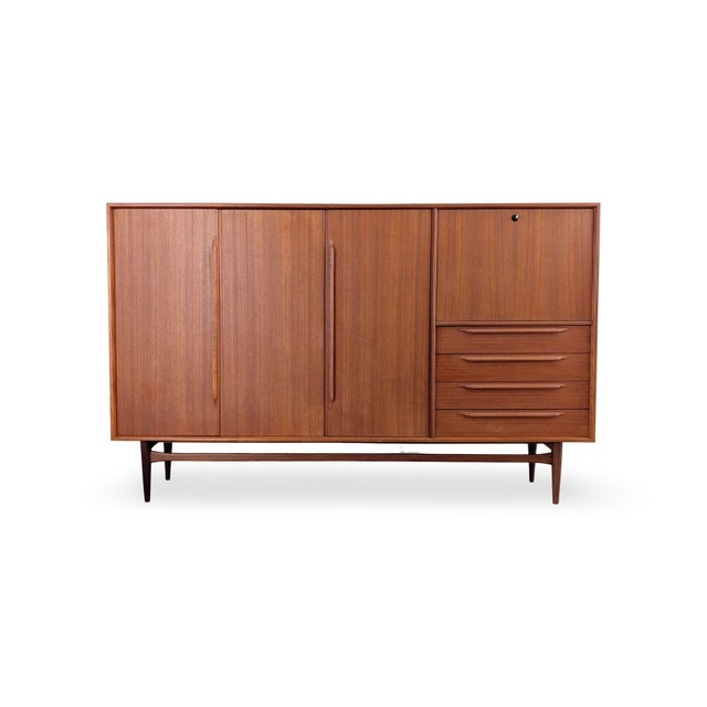 Mid-Century Teak Highboard by Heinrich Riestenpatt For Sale - Image 17 of 17
