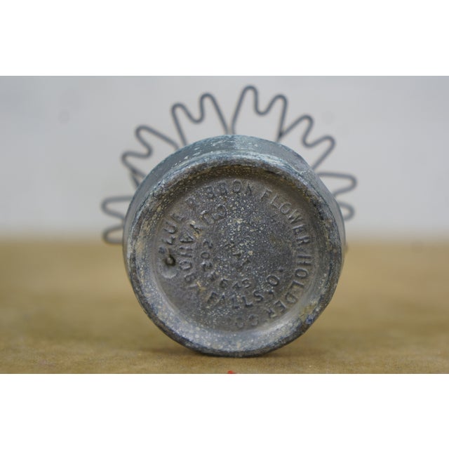 Gray Chinese Ceramic Flower Frog Bonsai Dragon Bud Vase W Cloud Feet 7" For Sale - Image 8 of 18