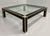 1970s Square Coffee Table in Black Lacquer, Brass and Glass attributed to Pierre Cardin, France, 1970s For Sale - Image 5 of 10
