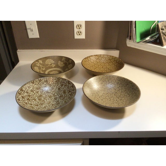 Japanese 4 Set of Japanese Plate / Bowls For Sale - Image 3 of 8
