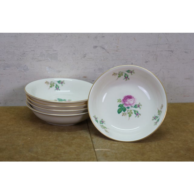 Ceramic 1930s Pickard Ravenswood Maria 237 Rose Swag Dinnerware China Set - 58 pcs For Sale - Image 7 of 17