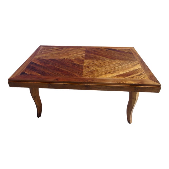Walnut Extendable Dining Table, 1950s For Sale
