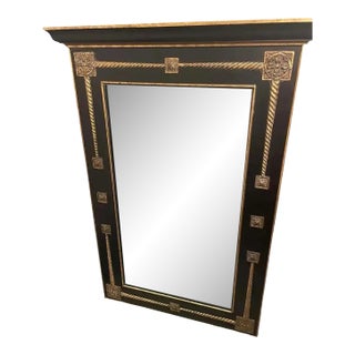 Neoclassical Empire Style Beveled Wall Mirror For Sale