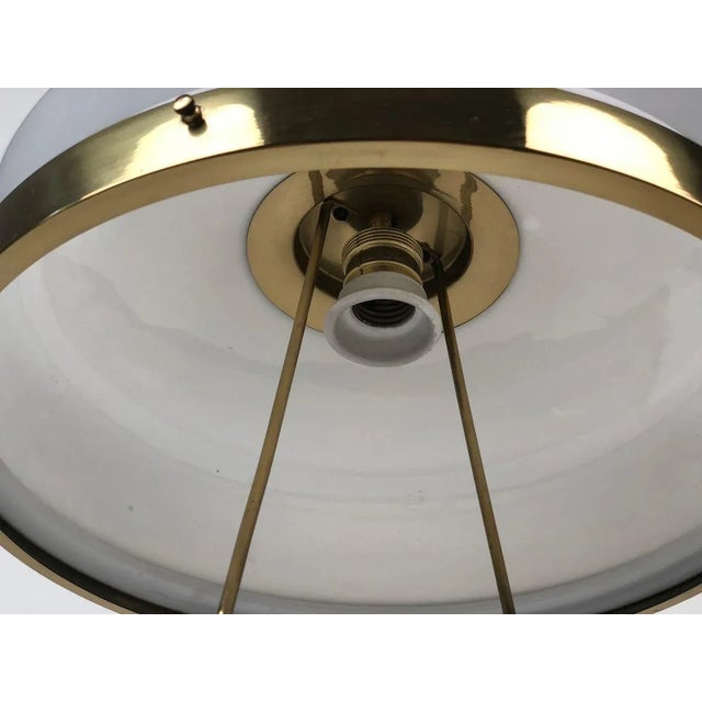 1920s Jugendstil Adjustable Chandelier with White Opal Glass, 1923 For Sale - Image 5 of 14