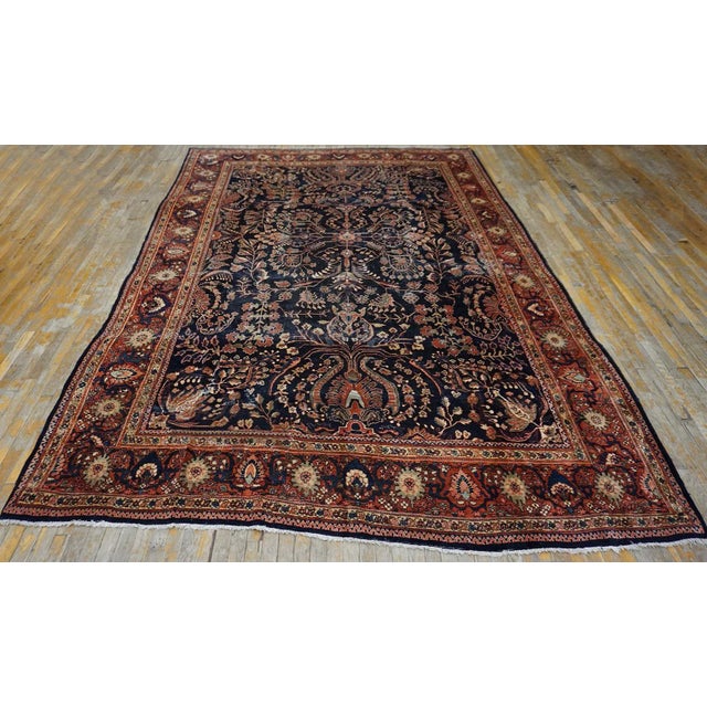 Early 20th Century Persian Sarouk Farahan Carpet ( 8'8" x 12'8" - 265 x 385 Antique Sarouk – Farahan Room Size Wool Blue...