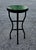 14" Mini Moroccan Mosaic Accent Table – Tamegroute Green Tile Top For Sale - Image 4 of 11
