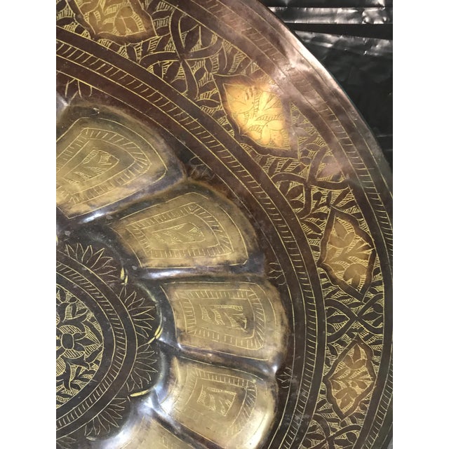 Indian Brass Tray Chairish