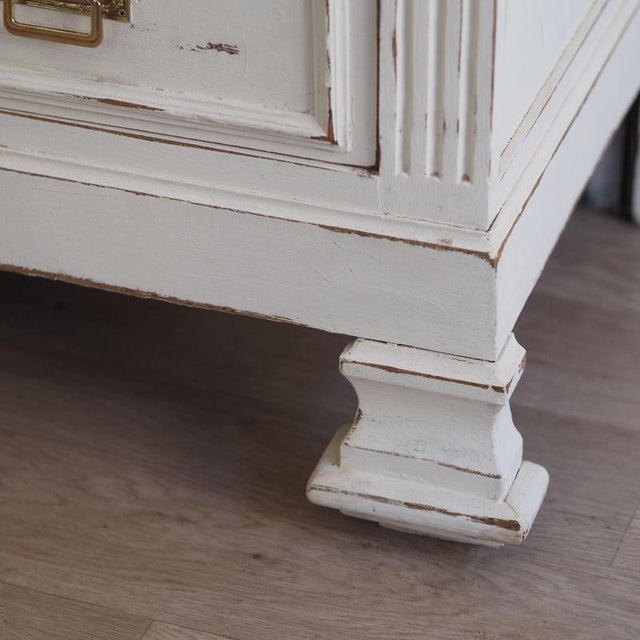 Early 20th Century Shabby Chic White Chest of Drawers For Sale - Image 10 of 13