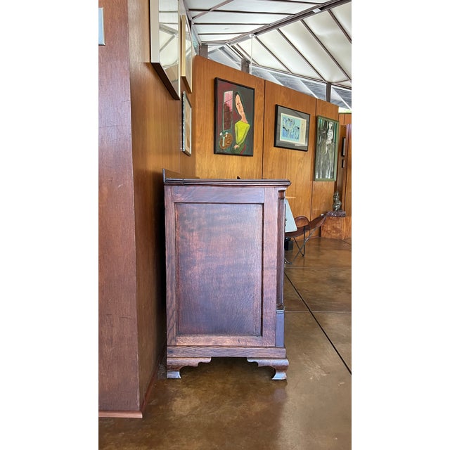 Late 18th Century Oak & Mahogany Mule Chest For Sale - Image 9 of 14