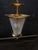 1950's Brass & Wrinkle Glass Hanging Fixture Attributed to Vetri Seguso For Sale - Image 11 of 12