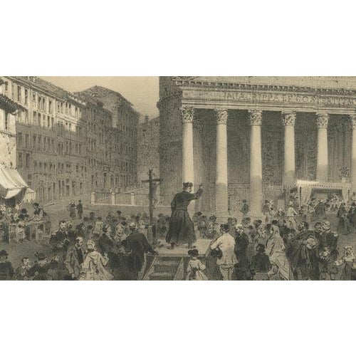 After Bayot, Baptistery of Constantine, Lateran, Rome, 1869, Lithograph For Sale - Image 4 of 11
