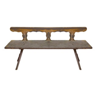 Scandinavian Bench, Early 20th Century For Sale