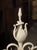 White Large Antique French Wrought Iron Château Fireplace Landier Screen, Circa 1890 For Sale - Image 8 of 18