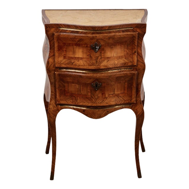 Burled Walnut Commodino For Sale