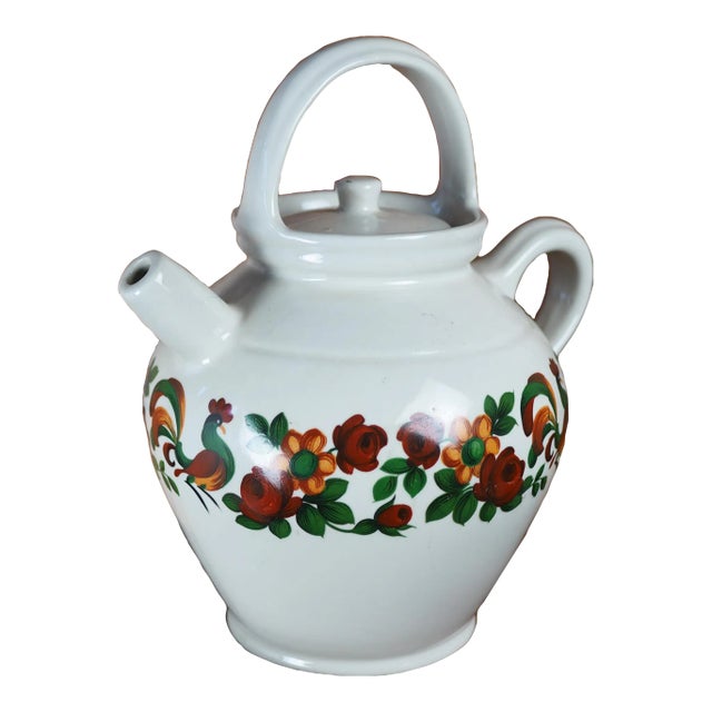 1960s French Berry Limoges "Gargoulette" Botijo Jug For Sale