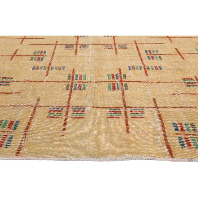 Zeki Muren Vintage Turkish Sivas Rug, 07'00 X 09'09 For Sale - Image 4 of 10