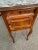 Chestnut Early 20th Century French Marble Top Nightstand With Marble Interior For Sale - Image 8 of 13
