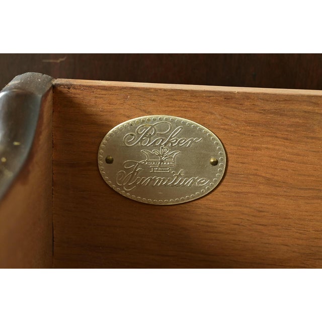 Michael Taylor for Baker Furniture Hollywood Regency Chinoiserie Walnut Sideboard Credenza, Circa 1950s For Sale In South Bend - Image 6 of 11