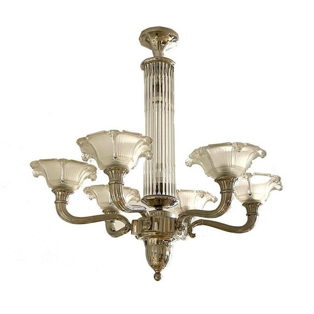 White Art Deco Ceiling Lamp, France, 1925 For Sale - Image 8 of 8